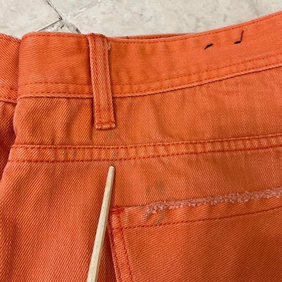 AKOO Shorts Mens Size 42 Orange Standard Fit distressed 11.5” inseam - Picture 12 of 12
